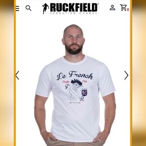 NWT, Ruckfield Rugby Club Le France Screenprinted T-shirt- XL